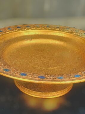 Tiffany Studios Bronze Doré footed compote from the early 20th century,